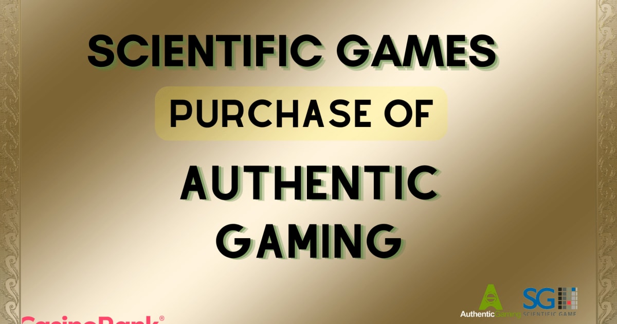 Scientific Games compra juegos auténticos para ingresar al mercado de los casinos en vivo