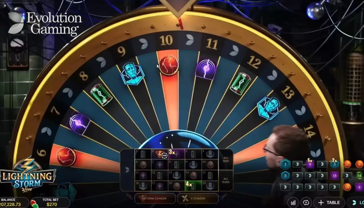 Bonuses in Lighting Storm Live Casino Game